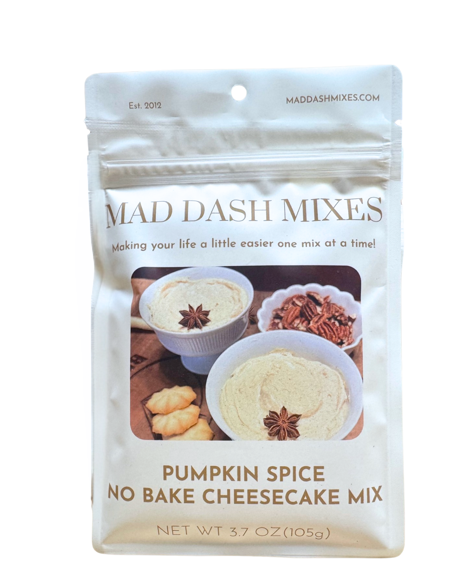 Mad Dash Mixes – wholesale Torkad kryddblandning – Pumpkin Spice No-Bake Cheesecake0