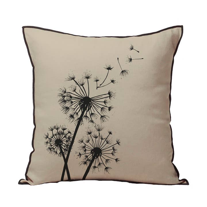 “Dandelions” cushion for wholesale by Le cerisier blanc