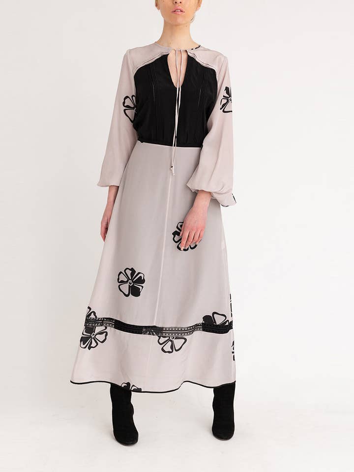 Lace Hem Midi Dress for wholesale by ANT WOMAN COLLECTION