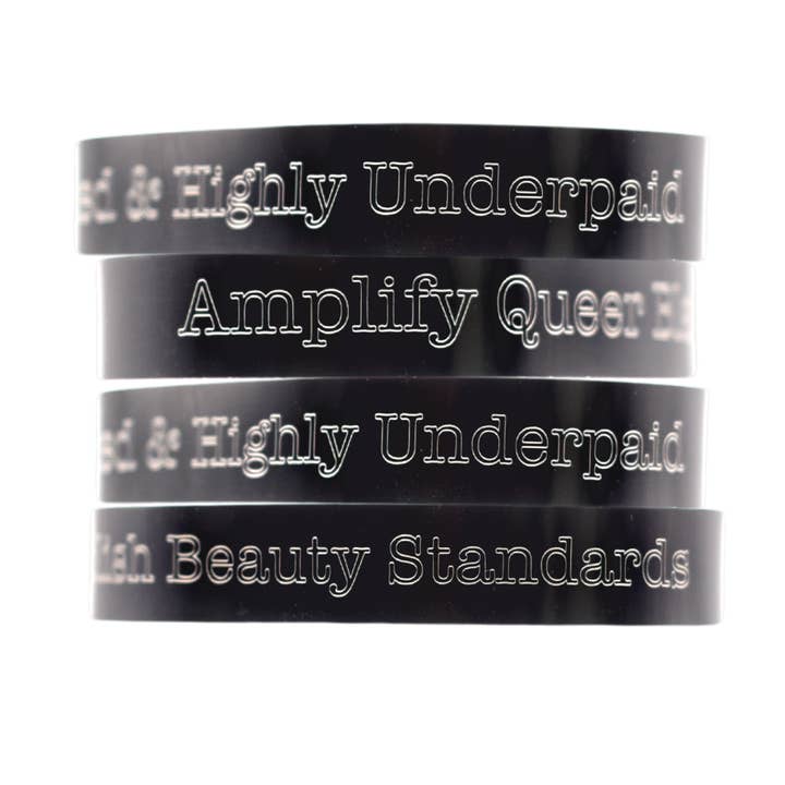 Amplify Black Voices Metal Bracelet for wholesale by Womxn on the Moon