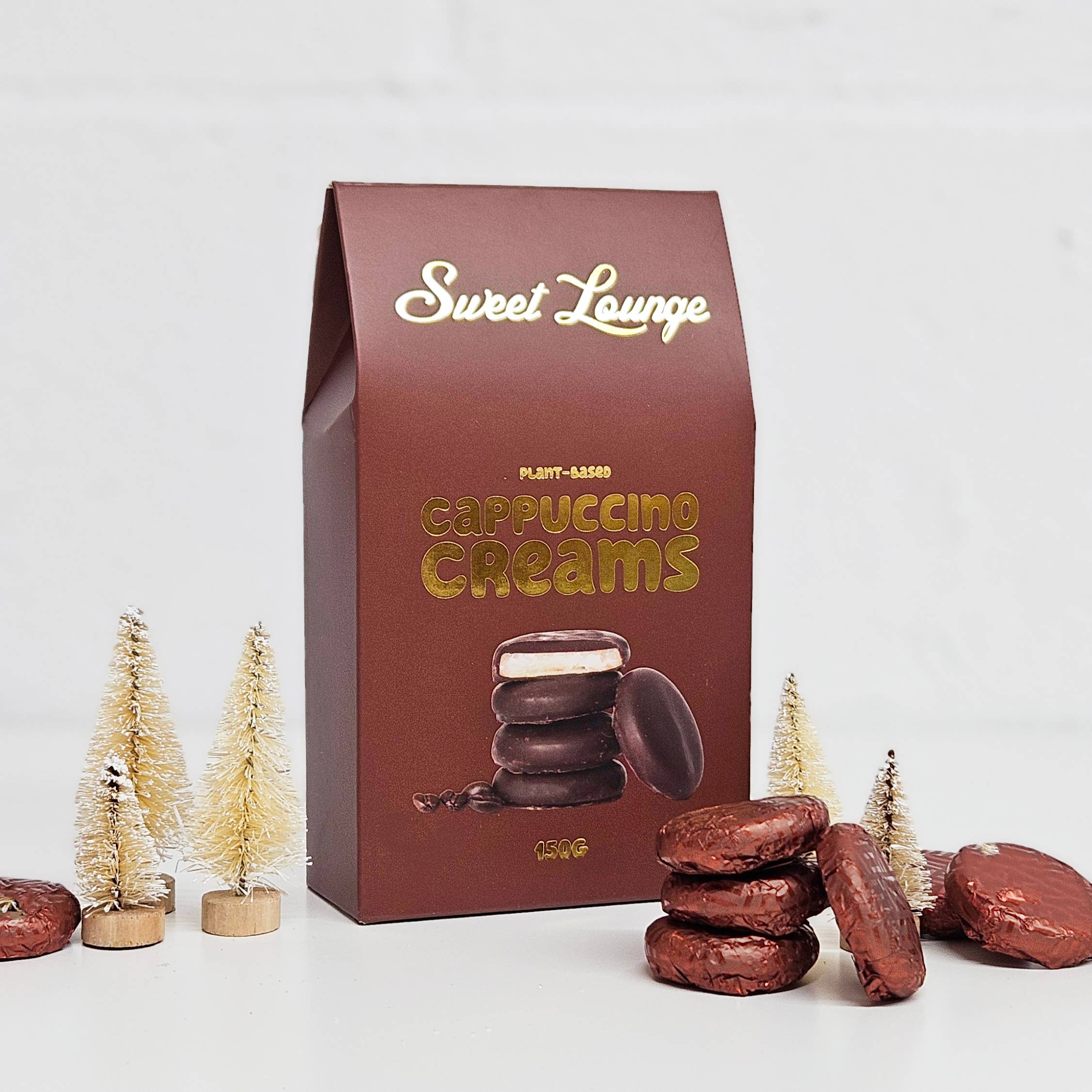 Sweet Lounge – wholesale Chocolate-covered sweets – Plant-based Chocolate Cappuccino Creams 150g3