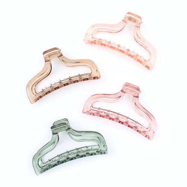 Coloured Transparent Clamp 9.5cm for wholesale by Inca UK