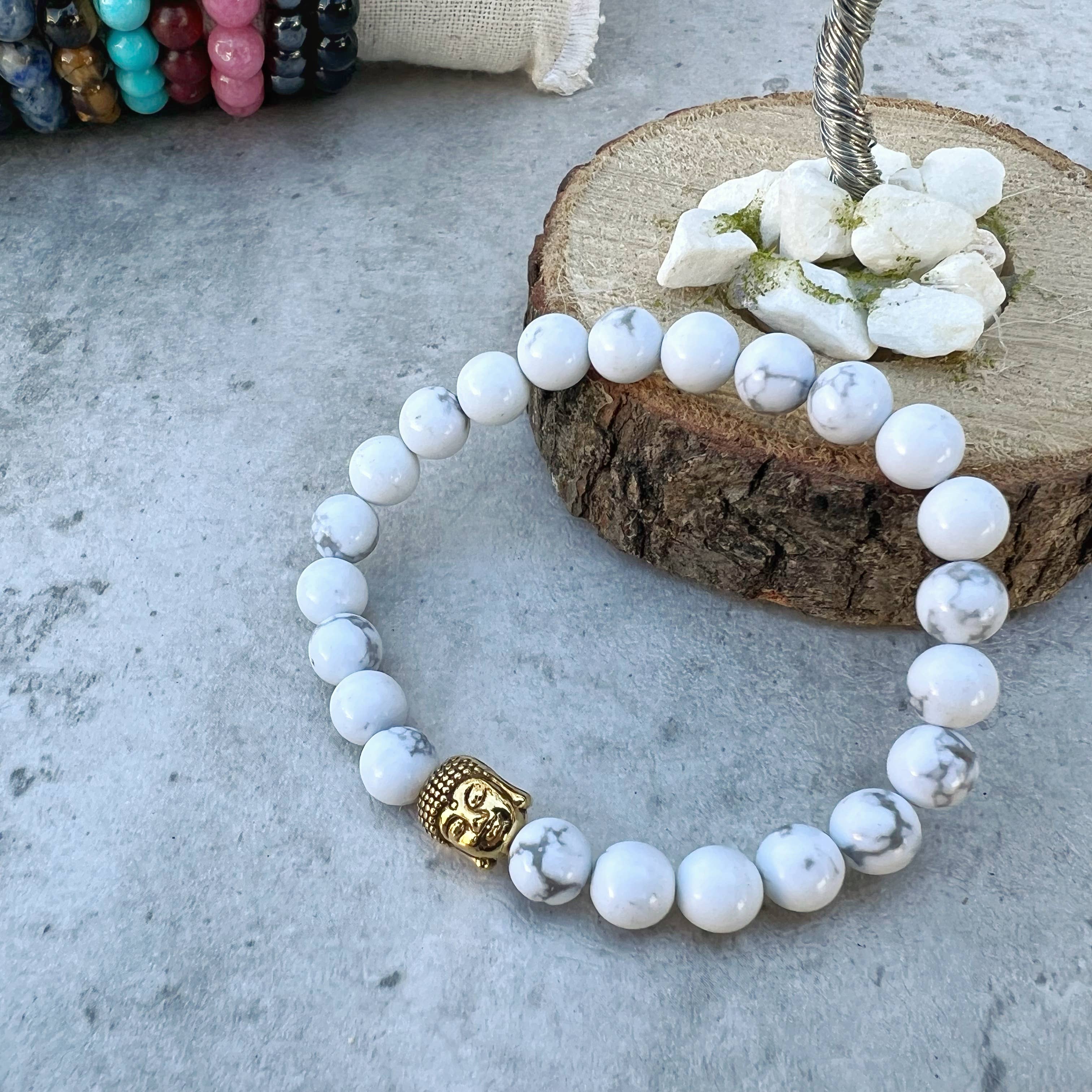 Gypsy Soul - Vendita all'ingrosso Bracciale con perline - Braccialetto Buddha con pietre naturali - Confezione da 12 pezzi4