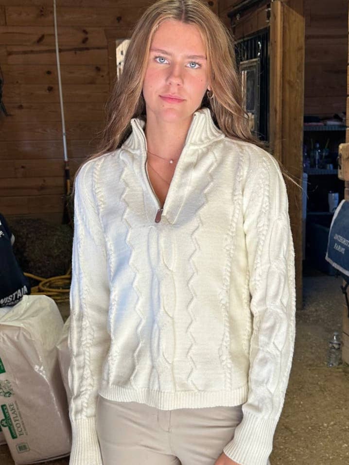 Nord Laceup Sweater for wholesale by ISLEFIELD