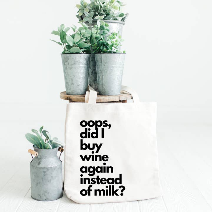 Rustic Radiance - Vente Tote bag – femme - OUPS, EST-CE QUE J'AI ACHETÉ DU VIN