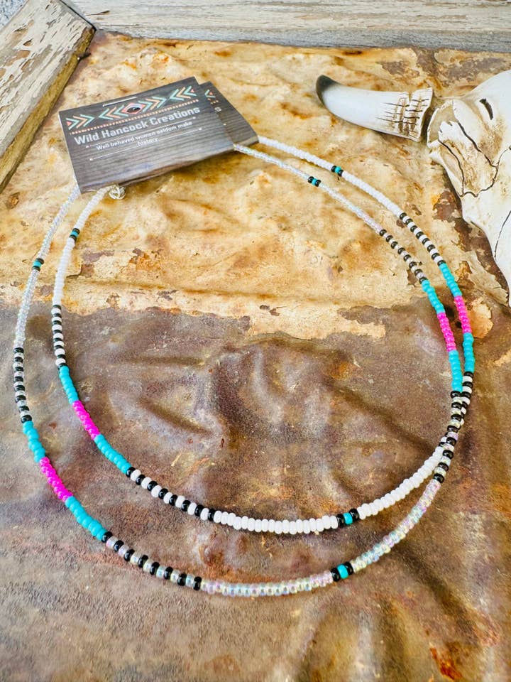 Choker de Missangas Neon dos Anos 90 por atacado de Wild Hancock Creations