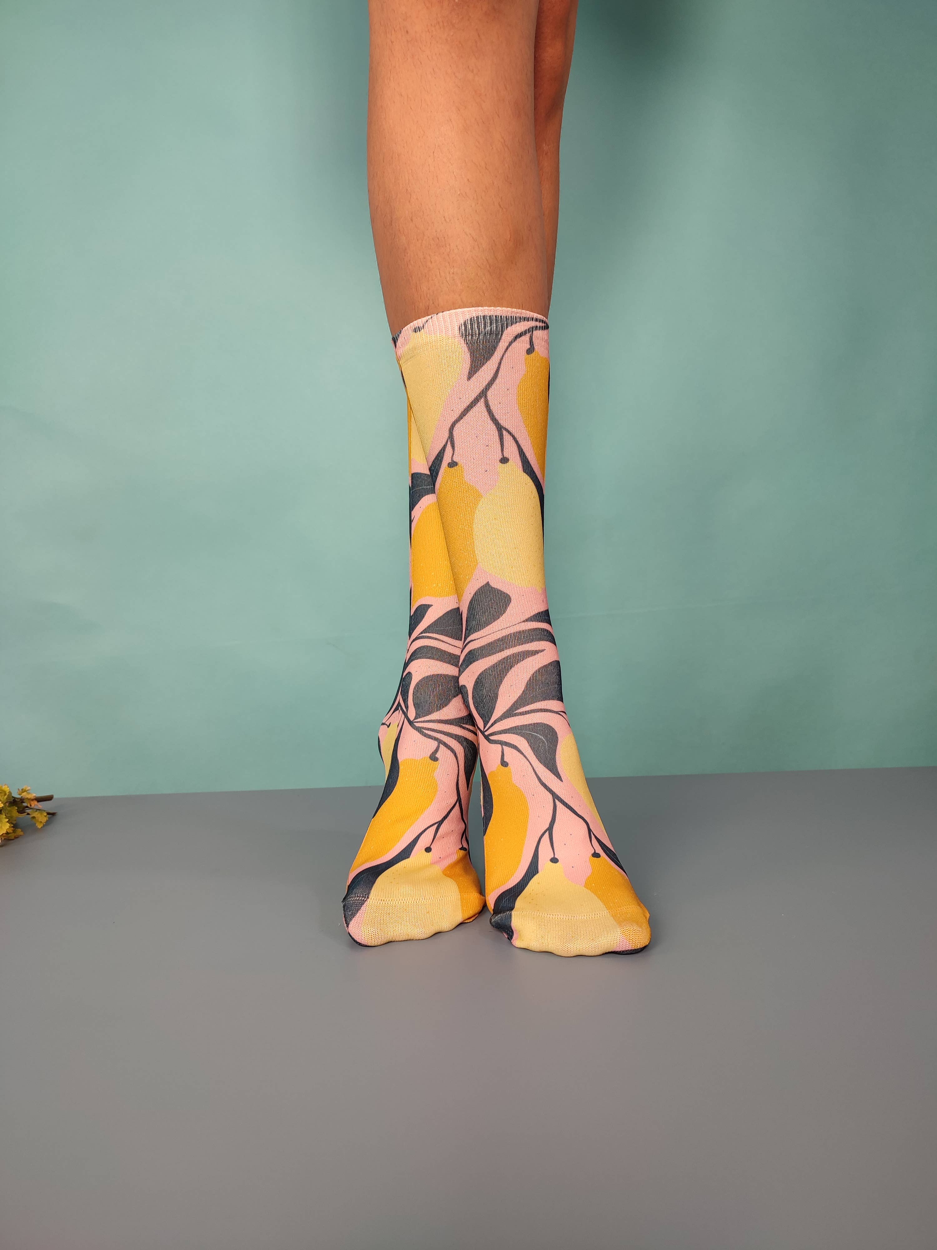 SWEET PARIPE - Wholesale Sokken - Uniseks - Limoncello roze sokken2
