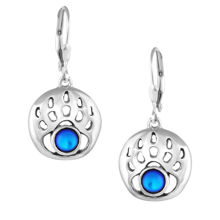 LeightWorks - Vendita all'ingrosso Orecchini pendenti - Orecchini pendenti a forma di zampa d'orso, in argento4