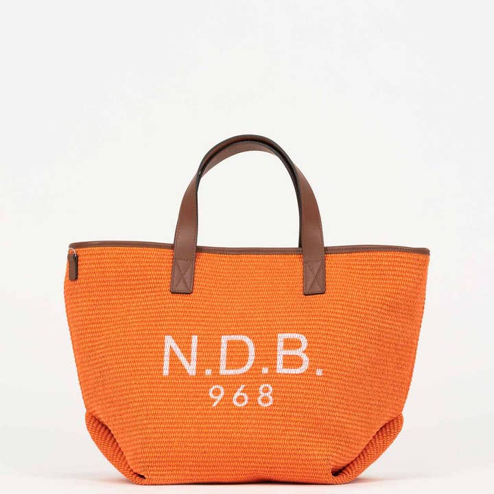 N.D.B.968 - Wholesale Tote Bag - Women's - Raja large in raffia and leather5