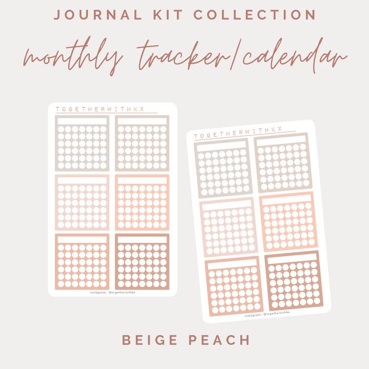 Monthly Trackers/Calendar - Journal Kit for wholesale by togetherwithkx