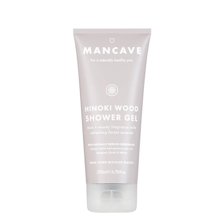Mens Shower Gel | 200ml | Hinoki Scent | Gift for Men | Christmas Scent for wholesale by ManCave