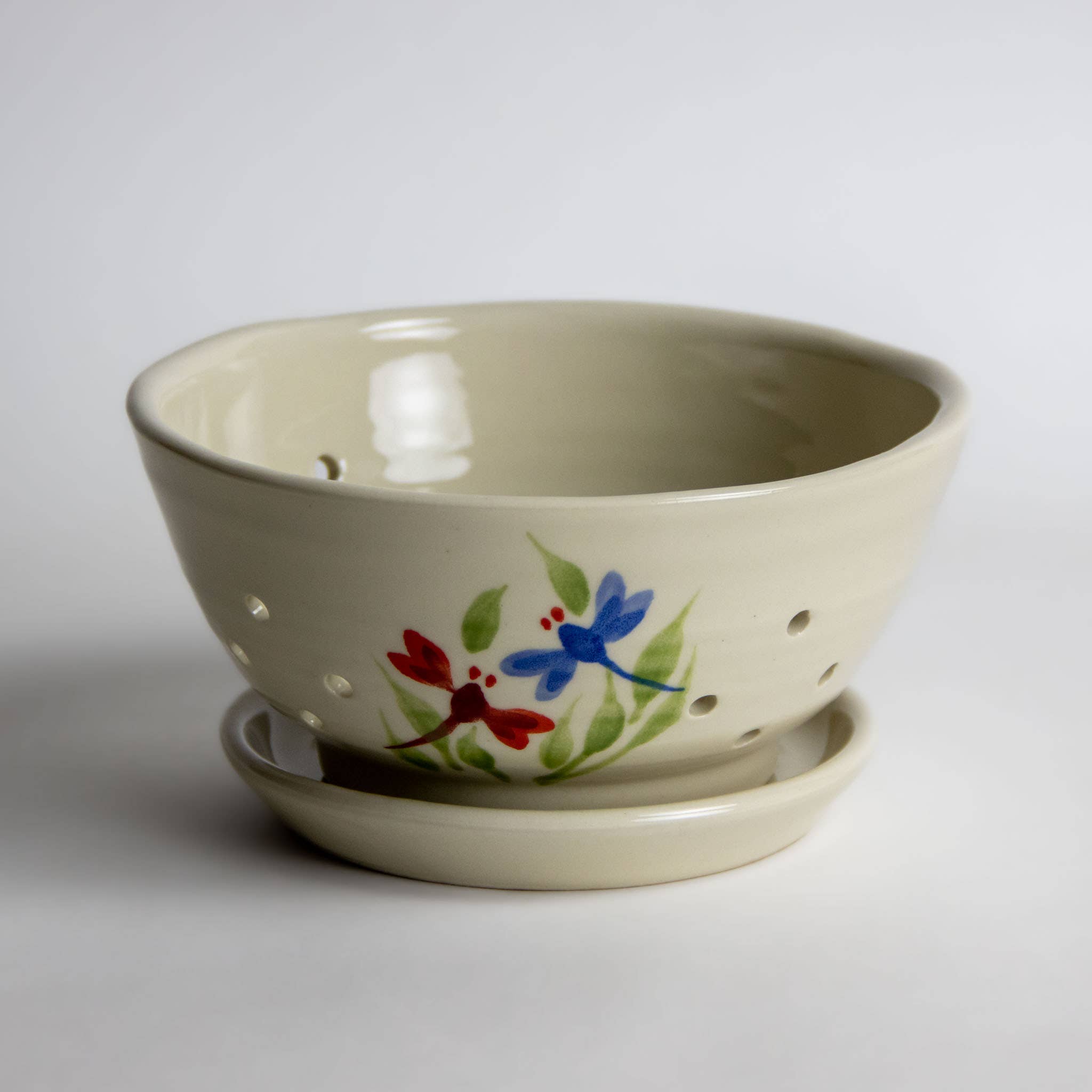 Emerson Creek Pottery - Wholesale Colander - Berry Colander w/Saucer20