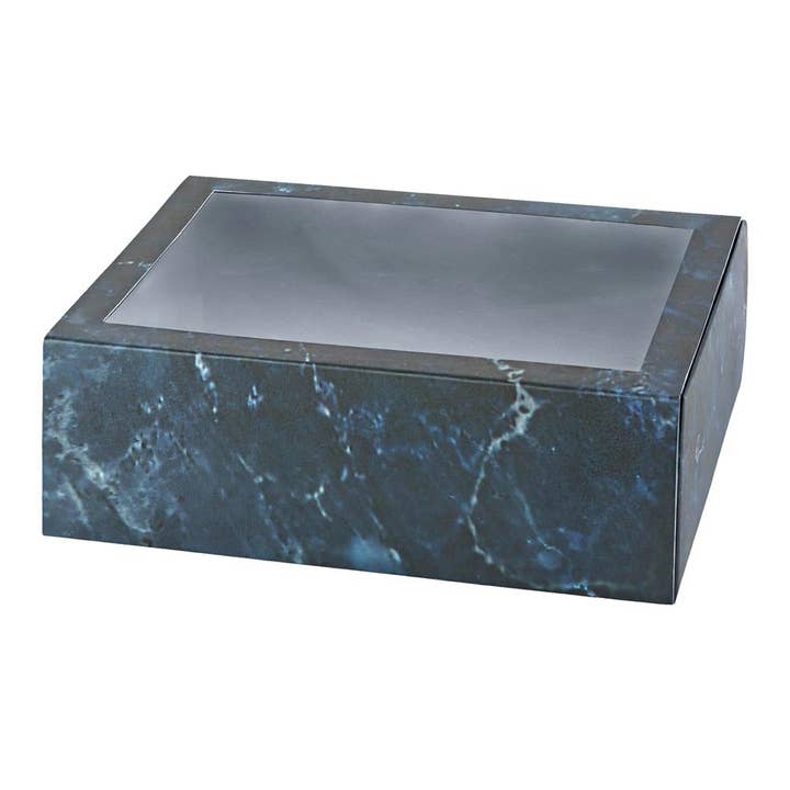 Clear Window Gift Boxes 6 Pack Rectangle Blue 7.5" X 5" X 2" for wholesale by Hammont