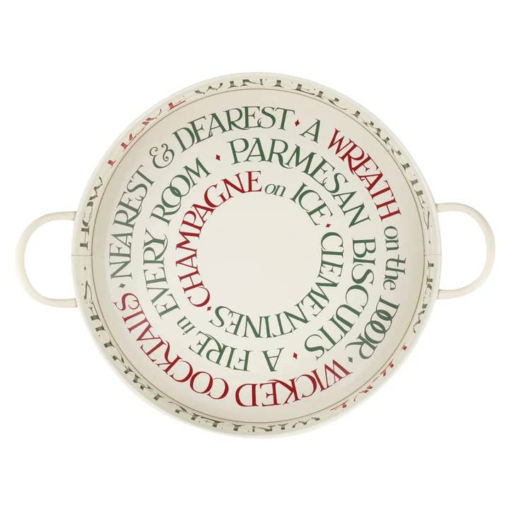 Emma Bridgewater Christmas - Large Handle Tray for wholesale by Tin Treats