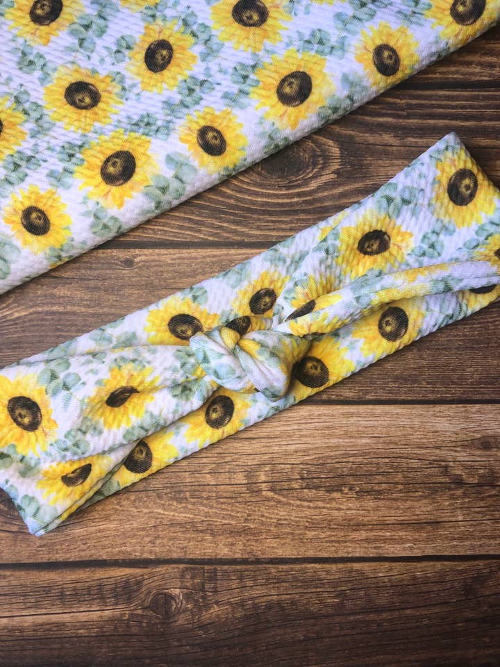 Sonnenblumen-Stirnband für den Großhandel von South Coast Sewn