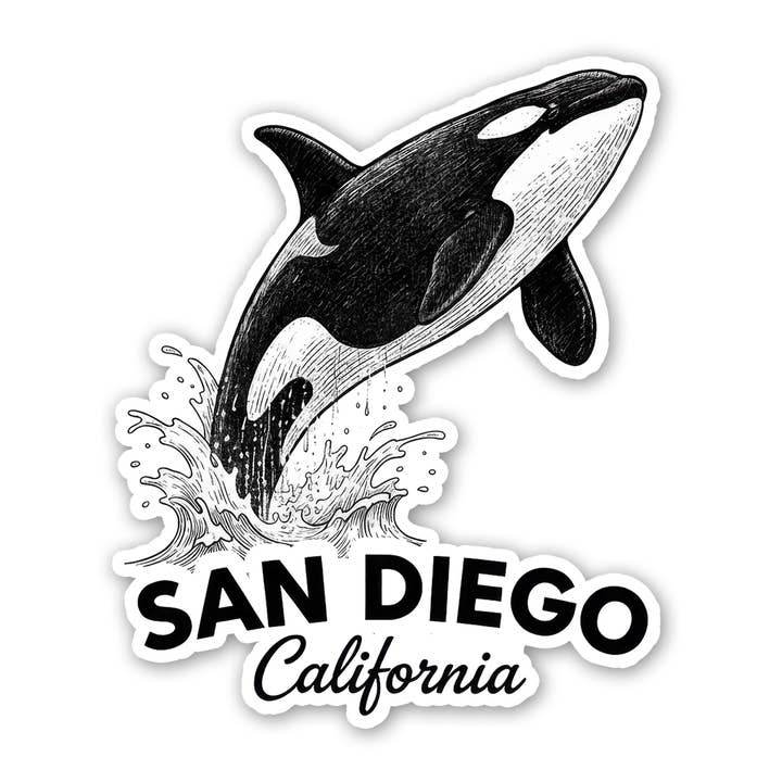 Icône de San Diego - Autocollant d'orque pour la vente par Sticker Atlas
