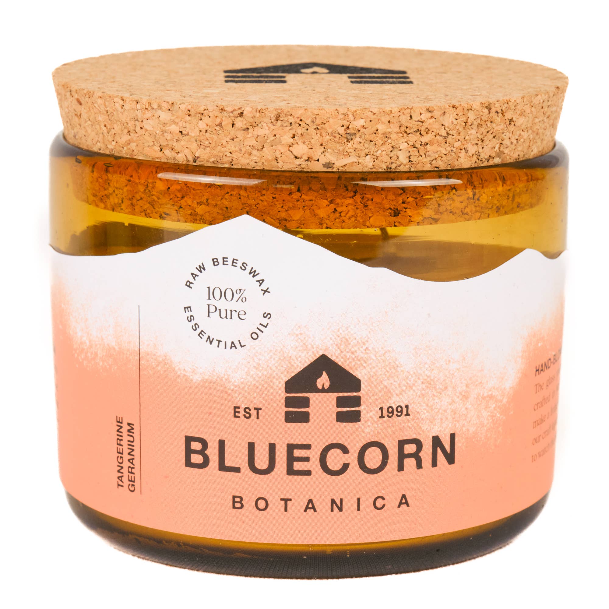 Bluecorn Candles - Wholesale Jar/Filled Candle - Scented Beeswax Candles - Pure Essential Oils - Blown Glass Holders7