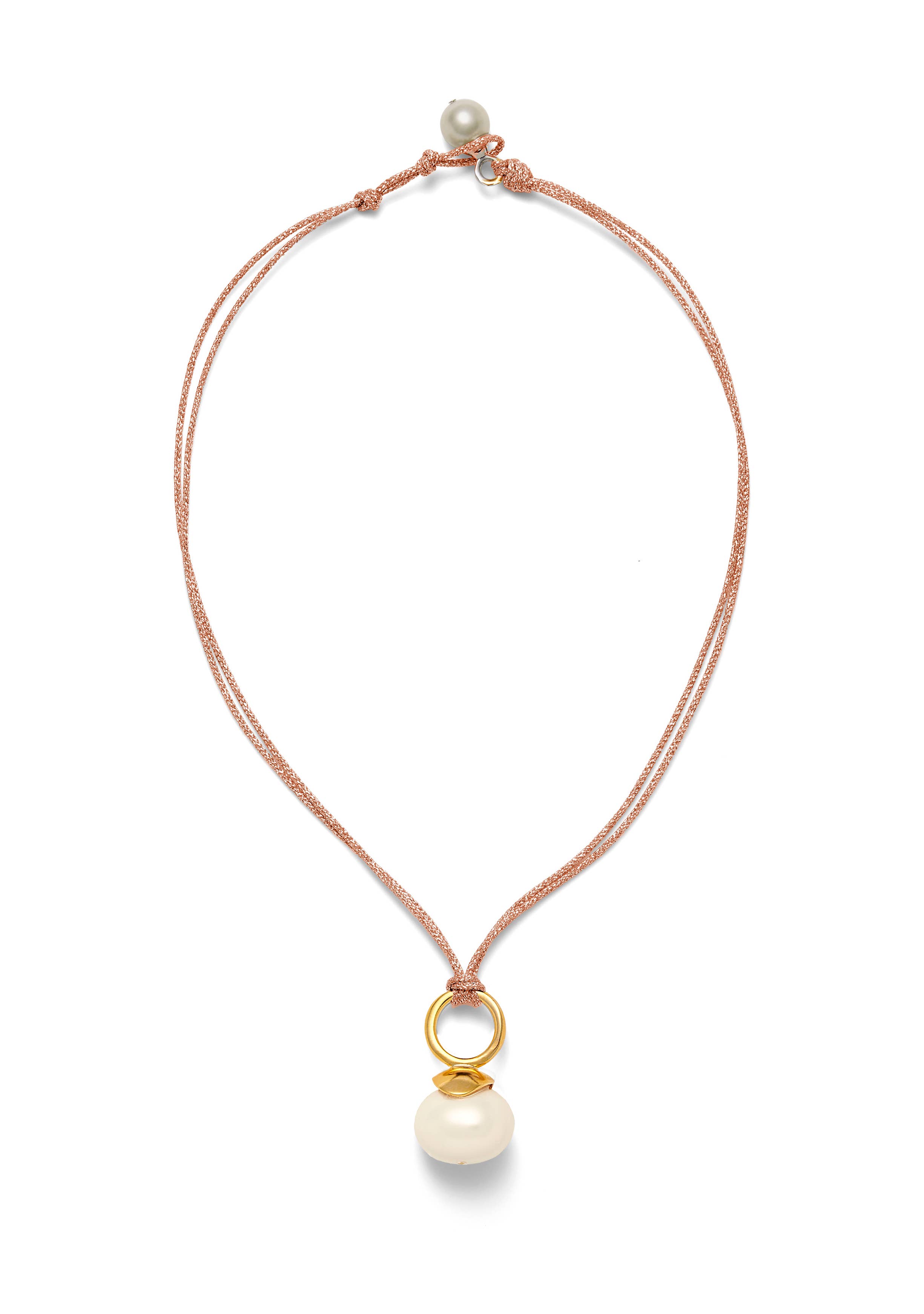 CC & Co by Catherine Canino - Wholesale Pendant/charm necklace - Pebble Pearl Cord Pendant10