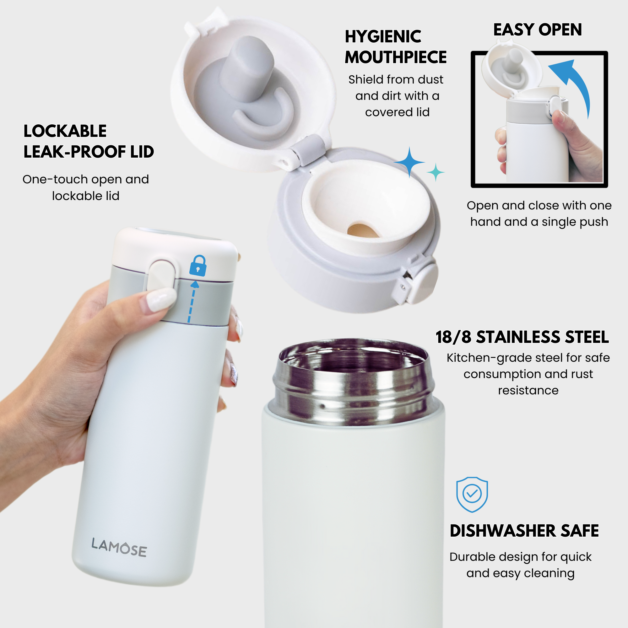 LAMOSE - Wholesale Insulated Mug/Tumbler - Custom Laser Engraved Logo Tumbler Skinny Coffee Tumbler5