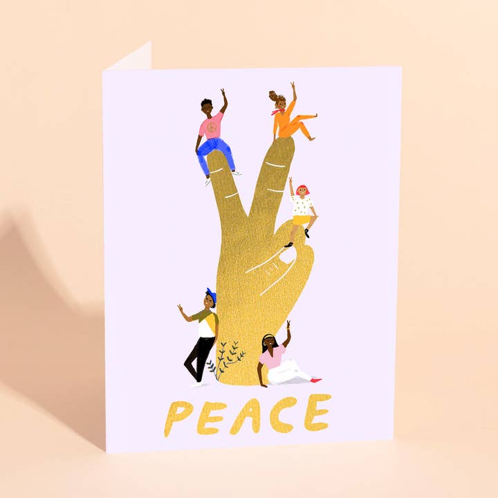 ESCULTURA DA PAZ - Cartão de férias por atacado de Carolyn Suzuki