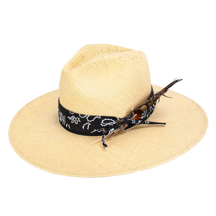 Spencer Natural Straw Resort Hat for wholesale by Peter Grimm