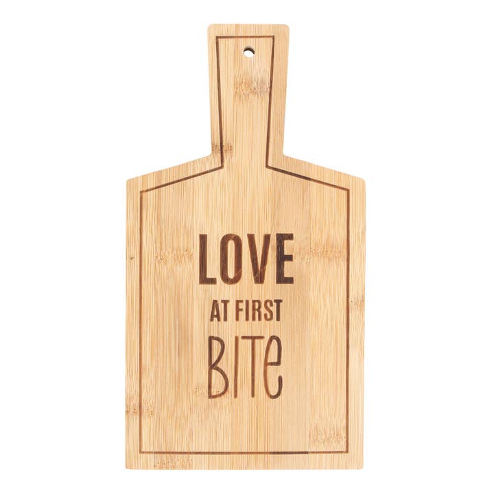 Something Different Wholesale - Wholesale Cutting board - Love At First Bite Bamboo Serving Board1