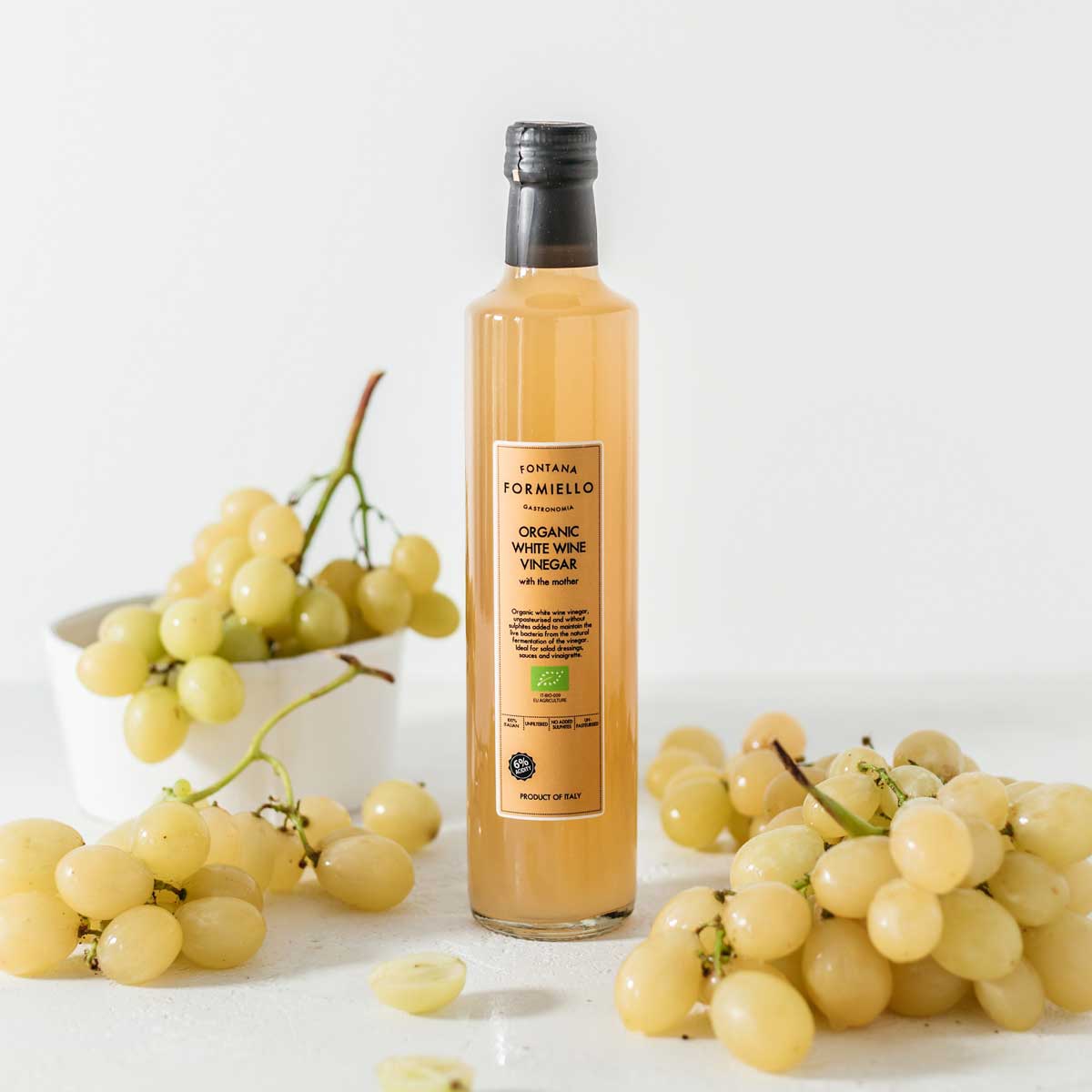 Gourmica - Wholesale Azijn - Biologische witte wijnazijn Fontana FORMIELLO (500ml)2