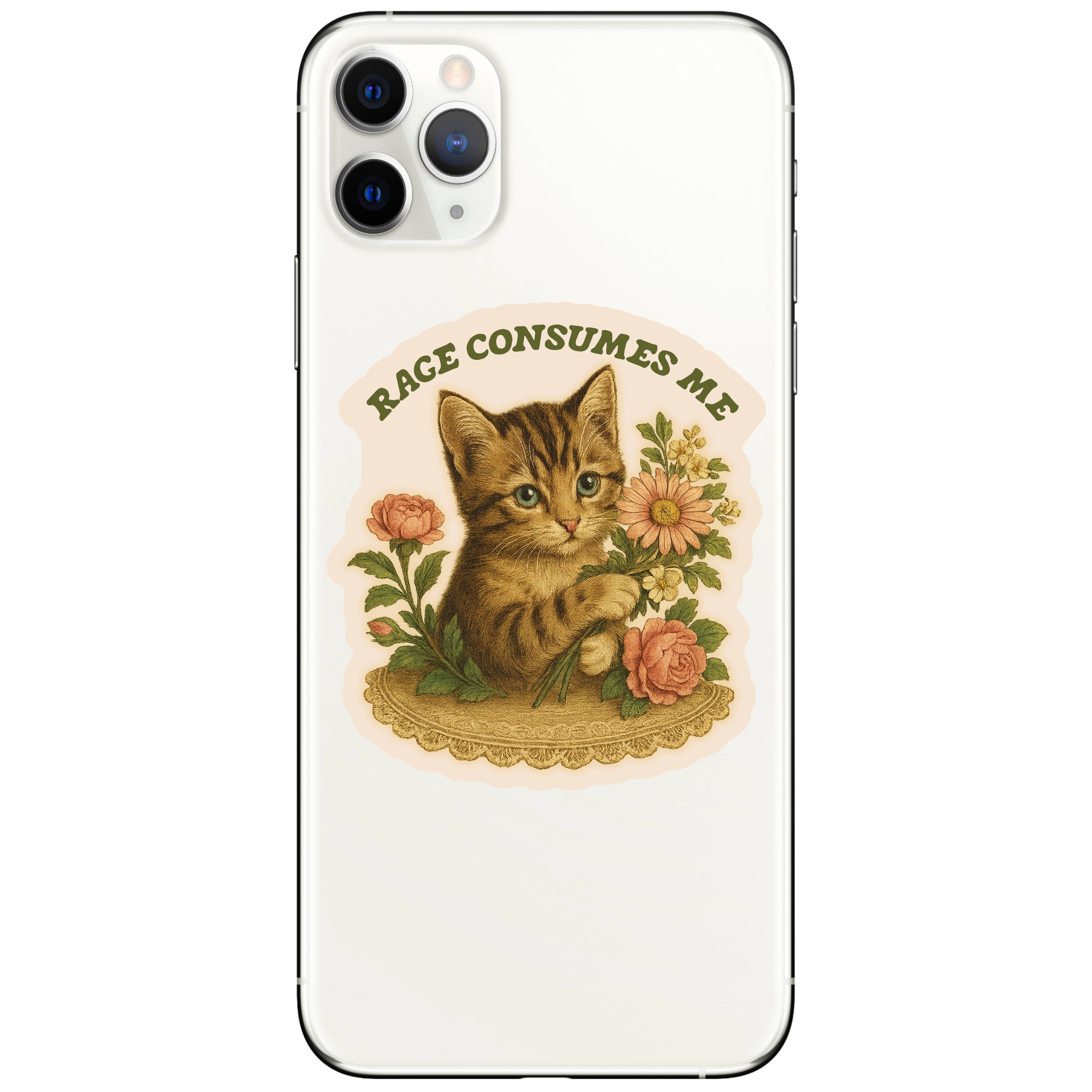 Juju and Moxie - Wholesale Sticker - Feisty Kitty Cat Sarcastic Cute High Quality Vinyl Sticker4