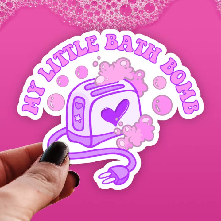 Pastel Goth Sticker - My Little Bath Bomb for wholesale by Pretty Toxic Stickers