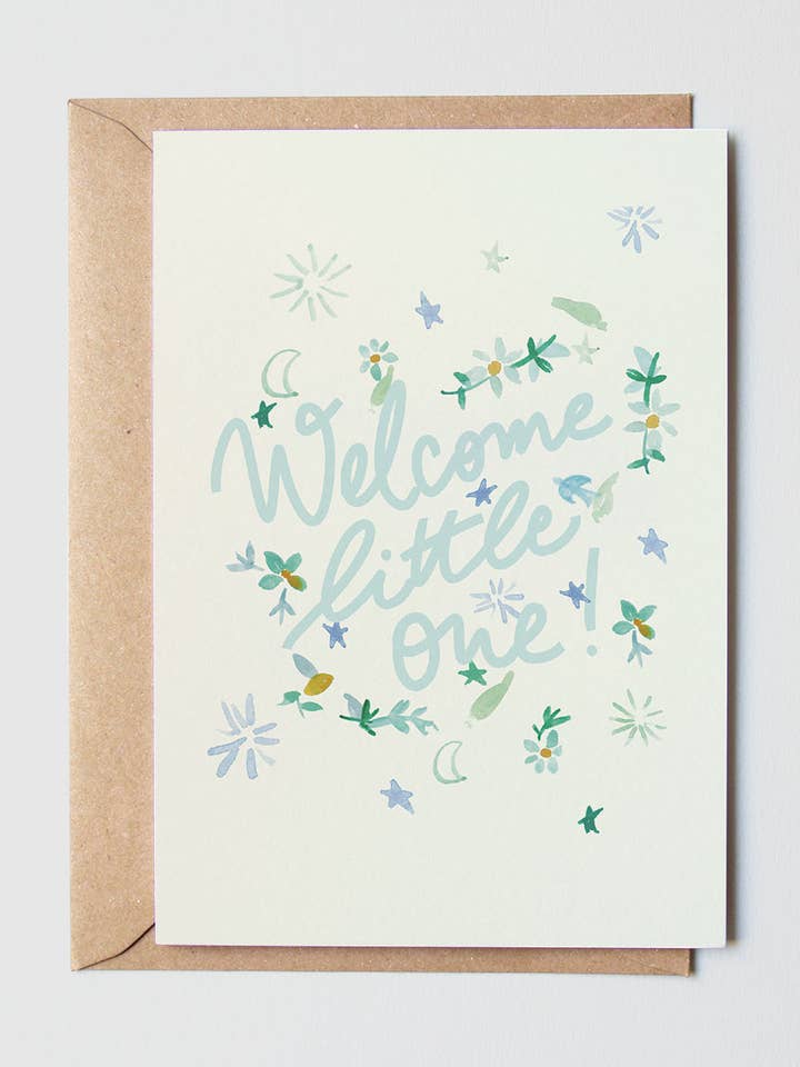 Greeting card Welcome little one for wholesale by Ralanto Studio