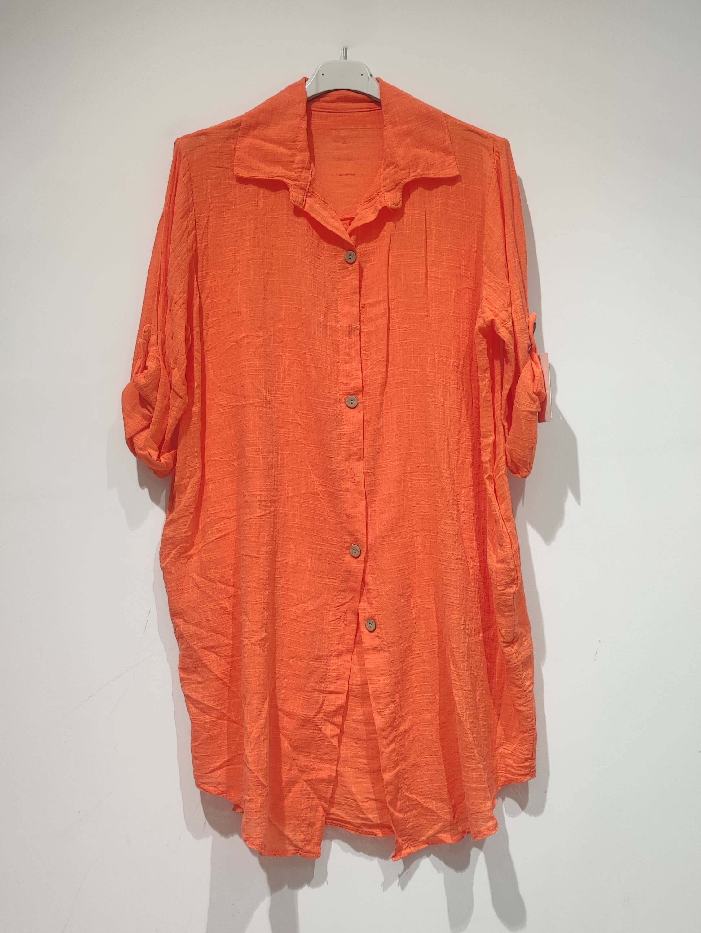 Pomelo paris – Vestido - Mulher por atacado – Lisa Vestido algodão linho - PE250