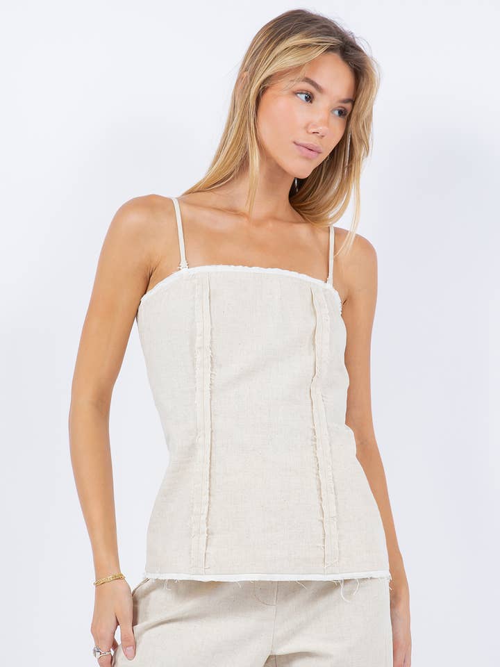 Whiteroom+Cactus - Wholesale Blouse - Women's - CONTRAST SLEEVELESS TOP0