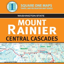 Mount Rainier and Central Cascades Recreation Map för wholesale av Square One Maps
