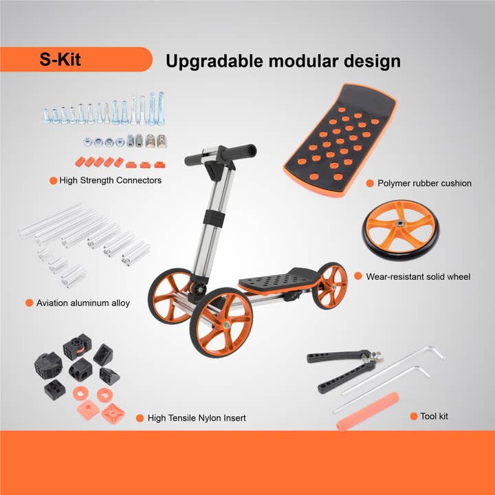 as Pic KidRock Constructible Kit 20 in 1 Kids Balance Bike No Pedals Toys for 1 to 4 Year Old Engineering Building Kit Kids Sit/Stand Scooter Most Popular S-Kit (Not Electric) for wholesale on Faire4