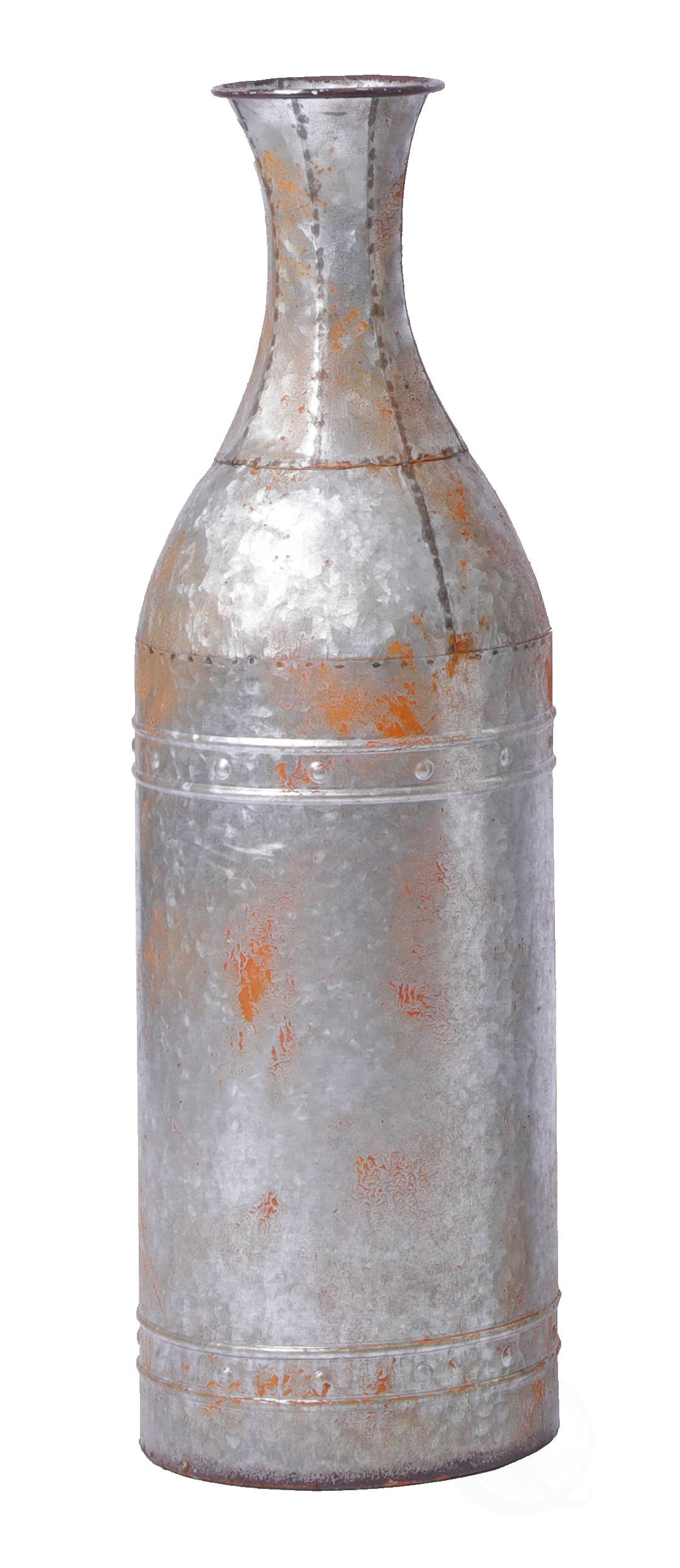 Quickway Imports - Wholesale Vaas - Gegalvaniseerde metalen vloervaas decoratie8