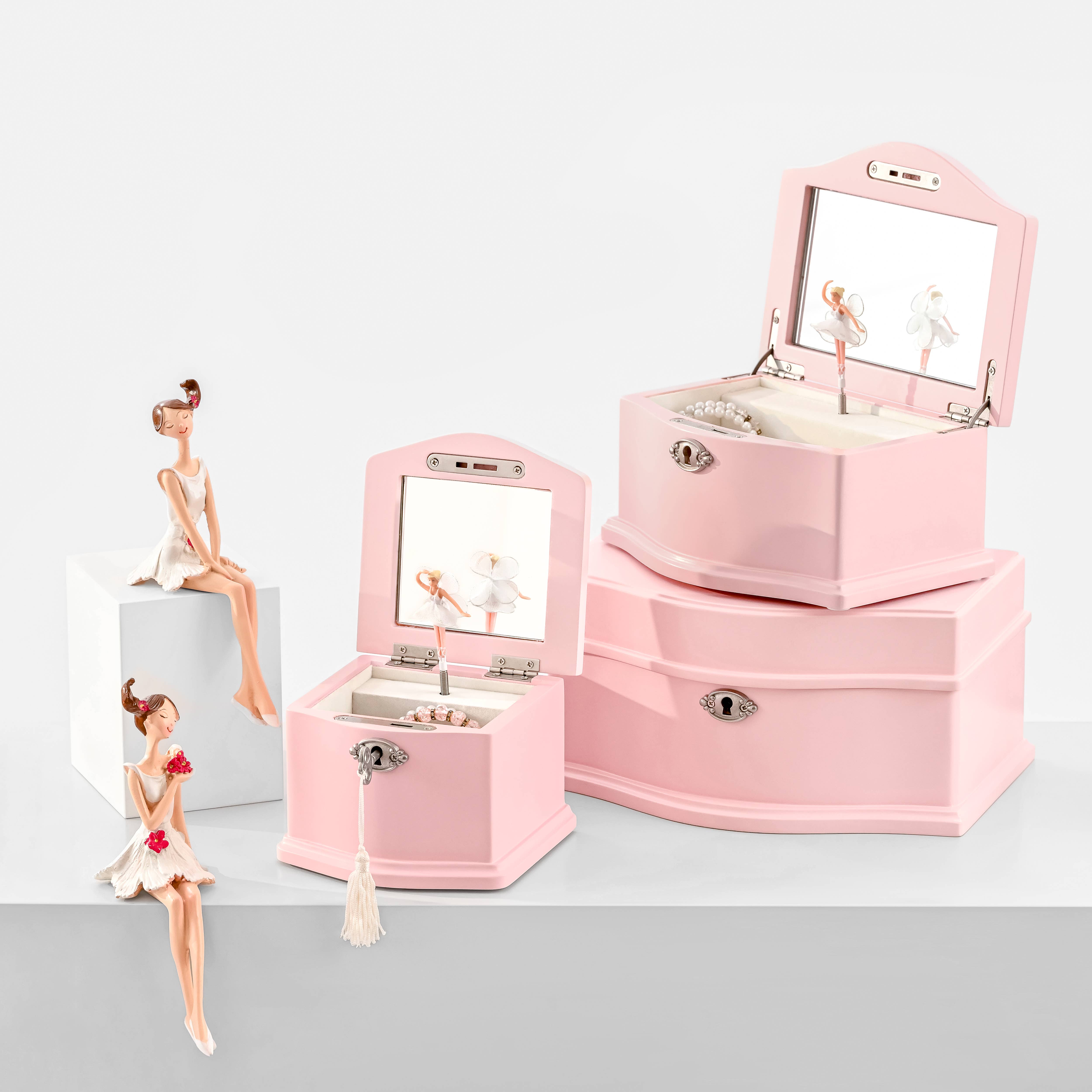 Arlo Belle LLC - Wholesale Jewelry Box/Organizer - Kids Musical Jewelry Box with Lock and Spinning Ballerina18