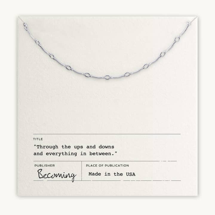 Becoming Jewelry - Wholesale Pendant/Charm Necklace - Ups & Downs Necklace