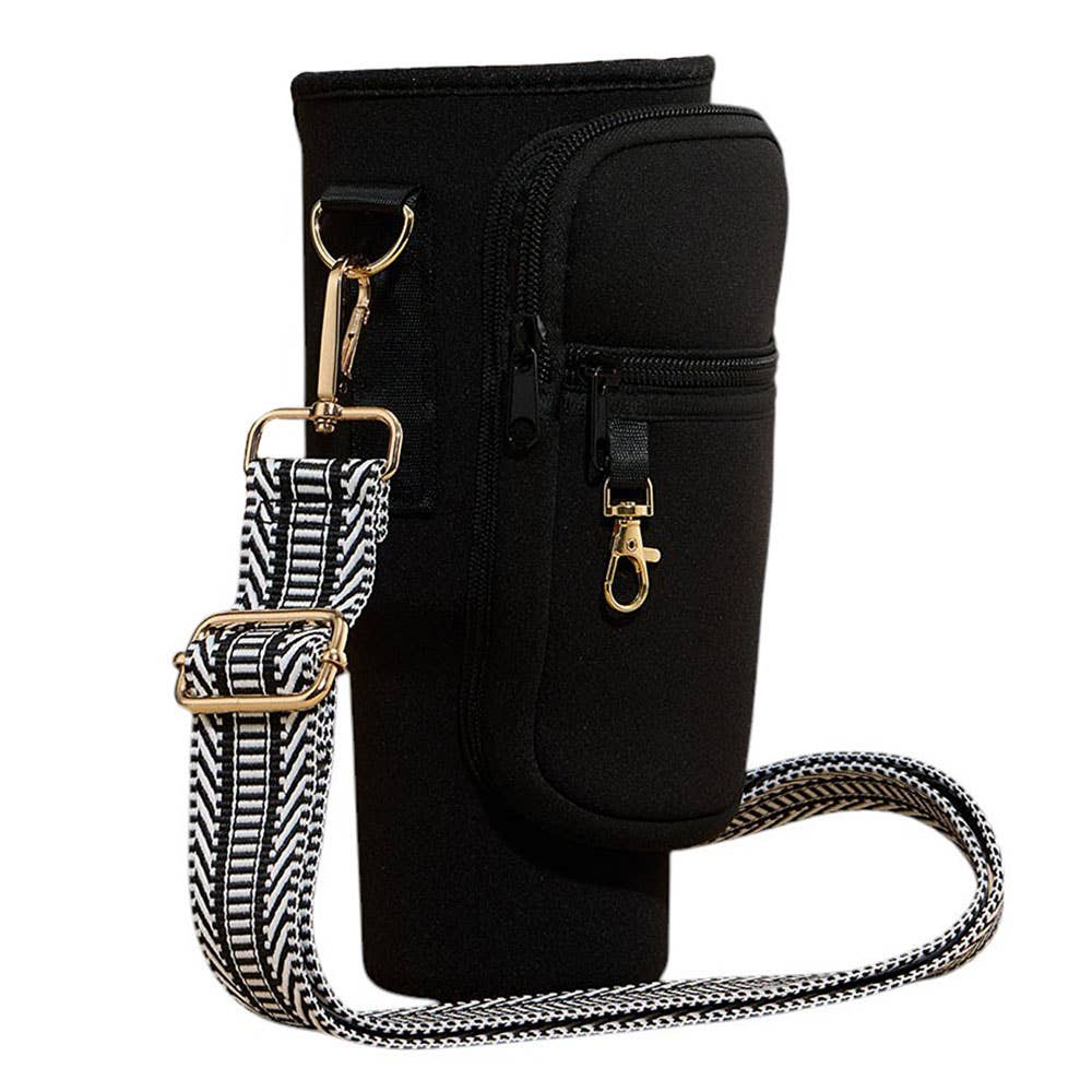 Sensibling Corp. – Großhandel Umhängetasche - Damen – Tragetasche mit Chevron-Muster und Schulterriemen für Becherhalter1