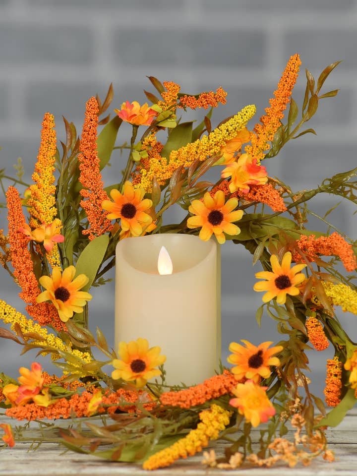 Rising Sunrise 6.5in Candle Ring for wholesale by Wholesale Home Decor