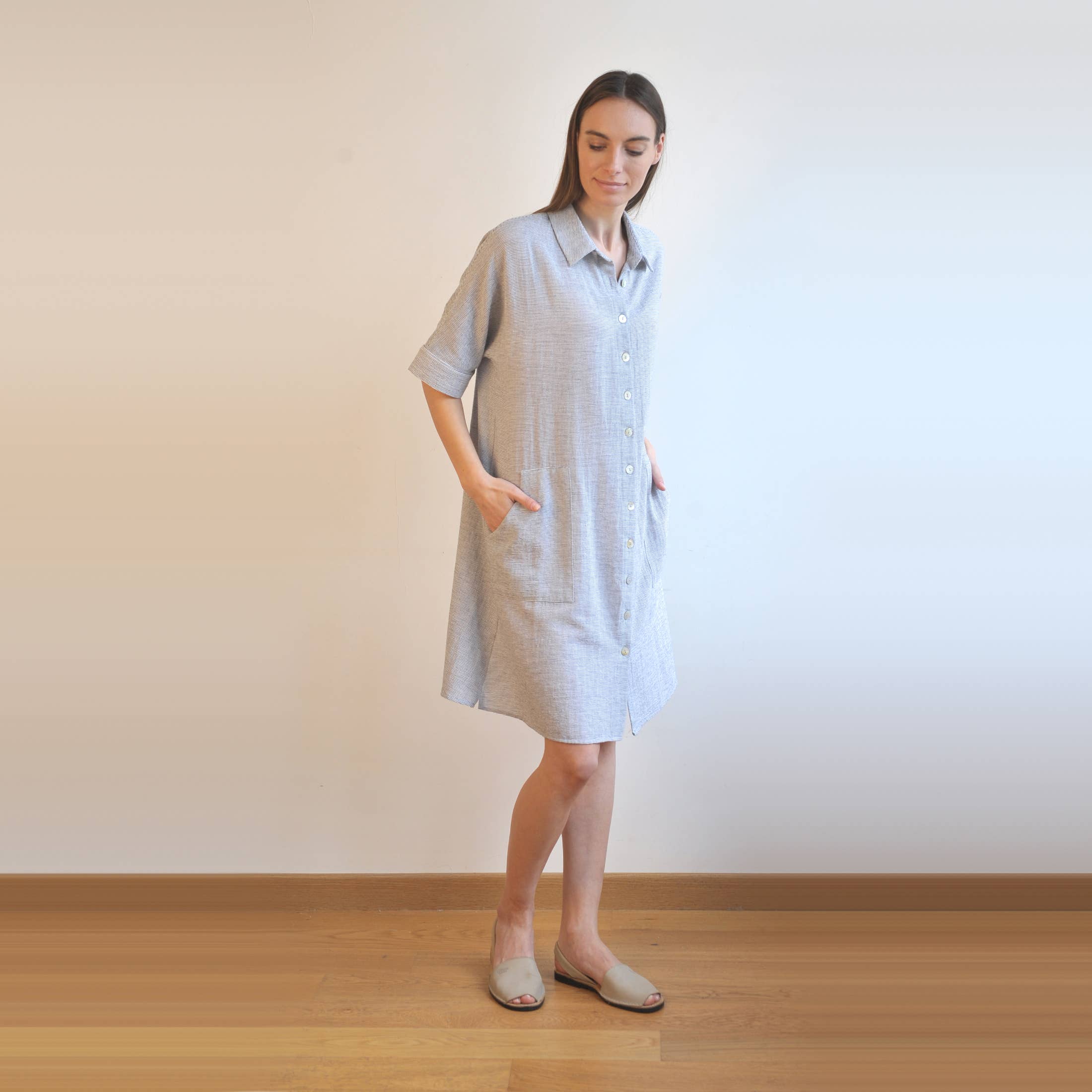 loom.ist – Vestido - Mulher por atacado – Vestido Camisa Mini Sile8