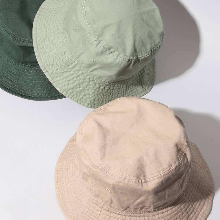 Fashion City - Wholesale Bucket Hat - Unisex - Solid Color Cotton Bucket Fisherman Hats
