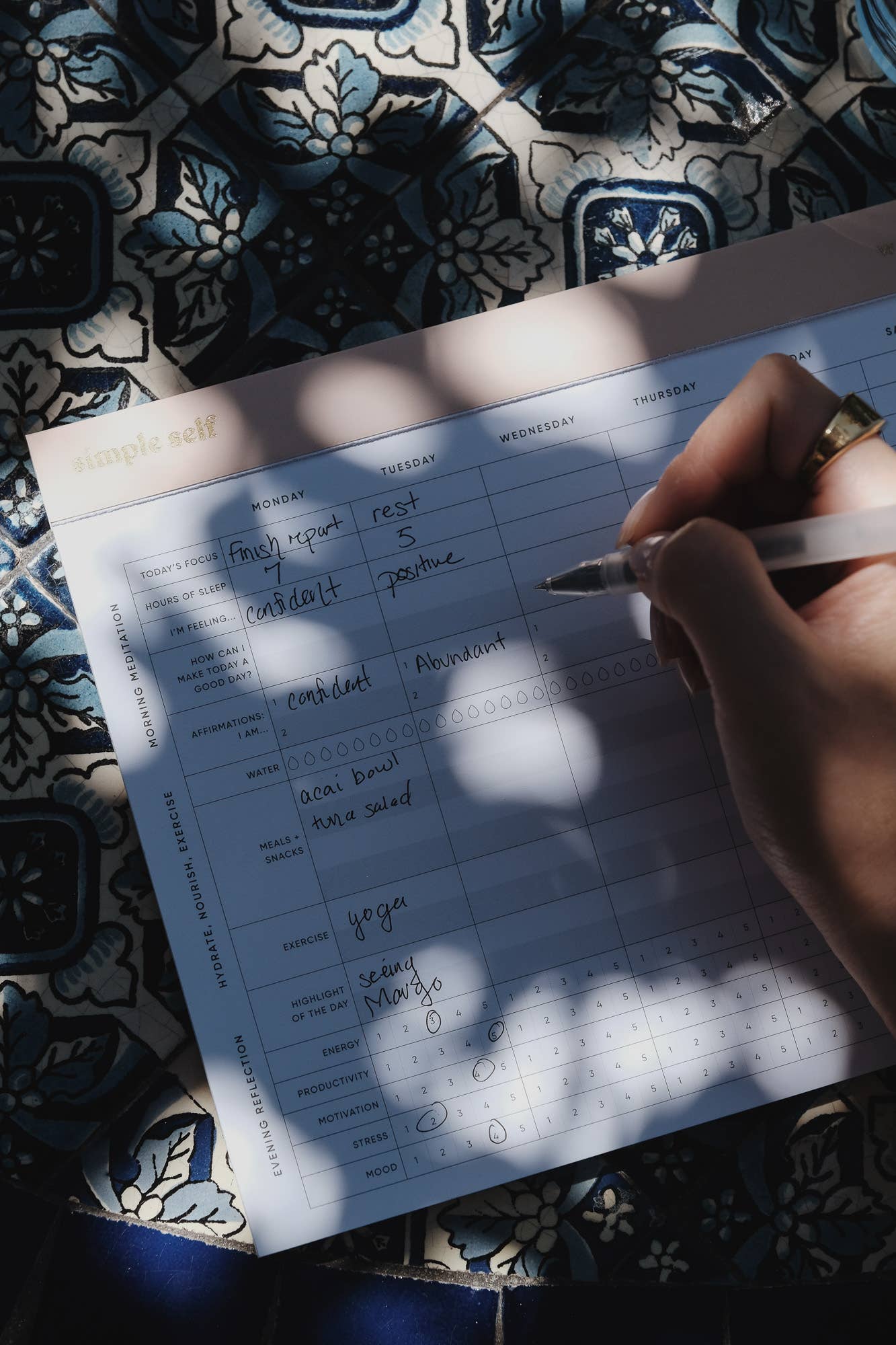 Simple Self - Wholesale Planner - Wellness Tracker Planning Pad1