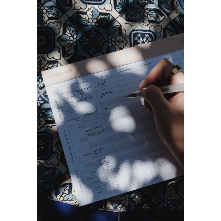 Simple Self - Wholesale Planner - Wellness Tracker Planning Pad1