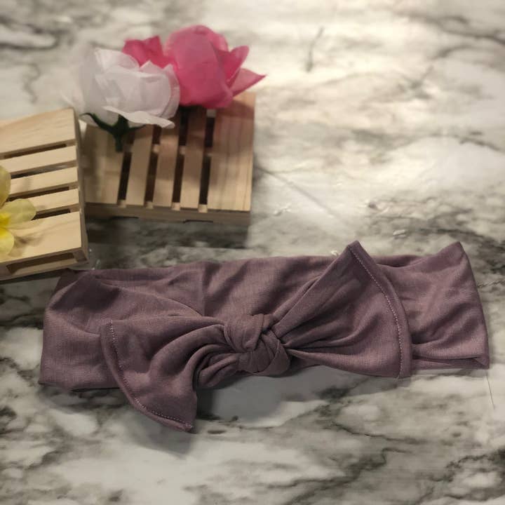 Purple Mauve Knotted Headband for wholesale by MadeBySusannah