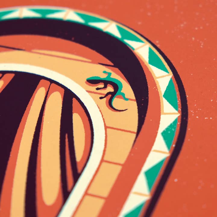 DKNG Studios - Wholesale Art Print - Jalisco - 11" x 14" Four-Color Screen Print2