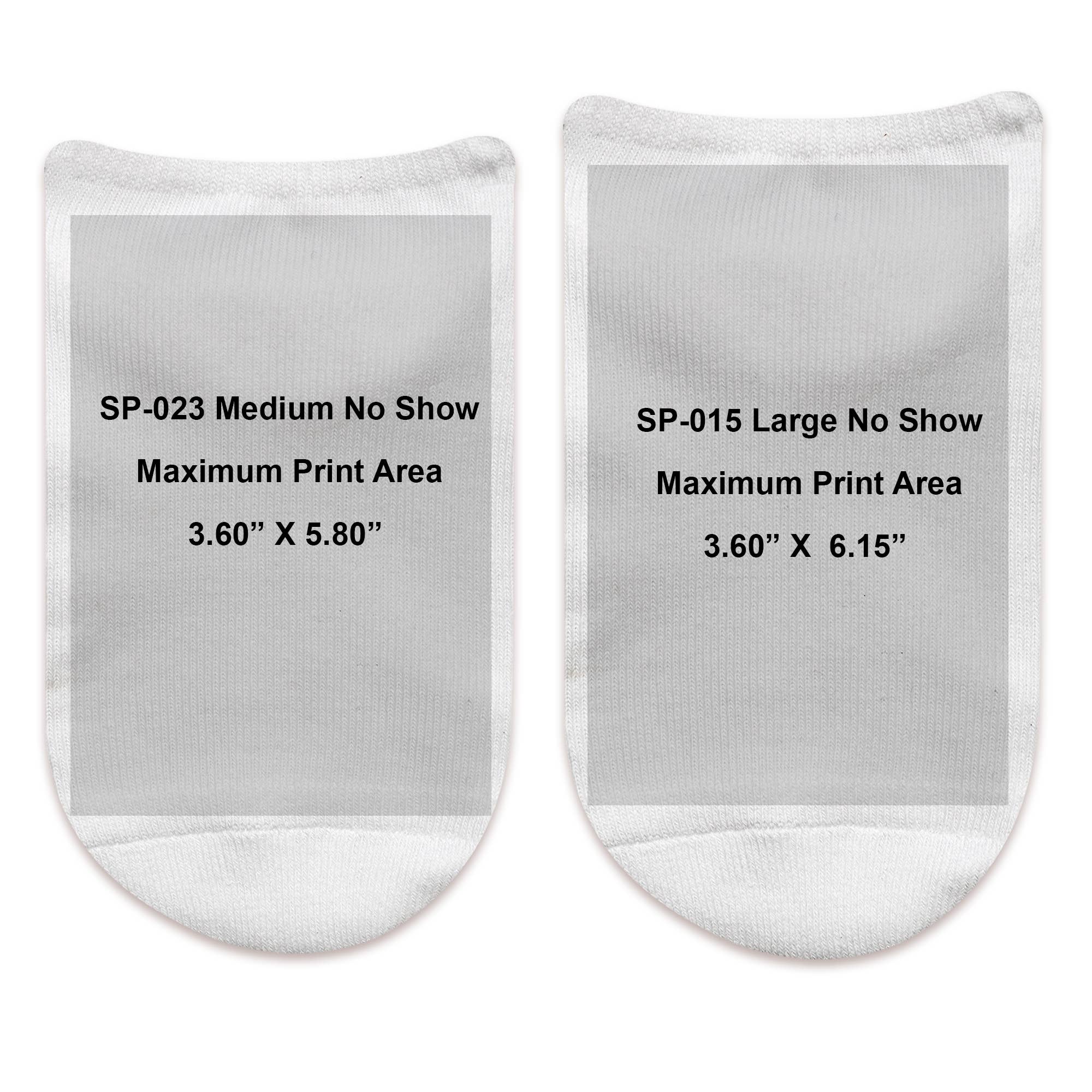 Sockprints - Wholesale Socks - Unisex - Your Design Goes Here - Custom Printed Cotton No Show Socks12