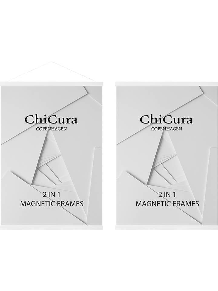 Cornice magnetica 2 in 1 - bianca per la vendita all'ingrosso da parte di ChiCura Copenhagen
