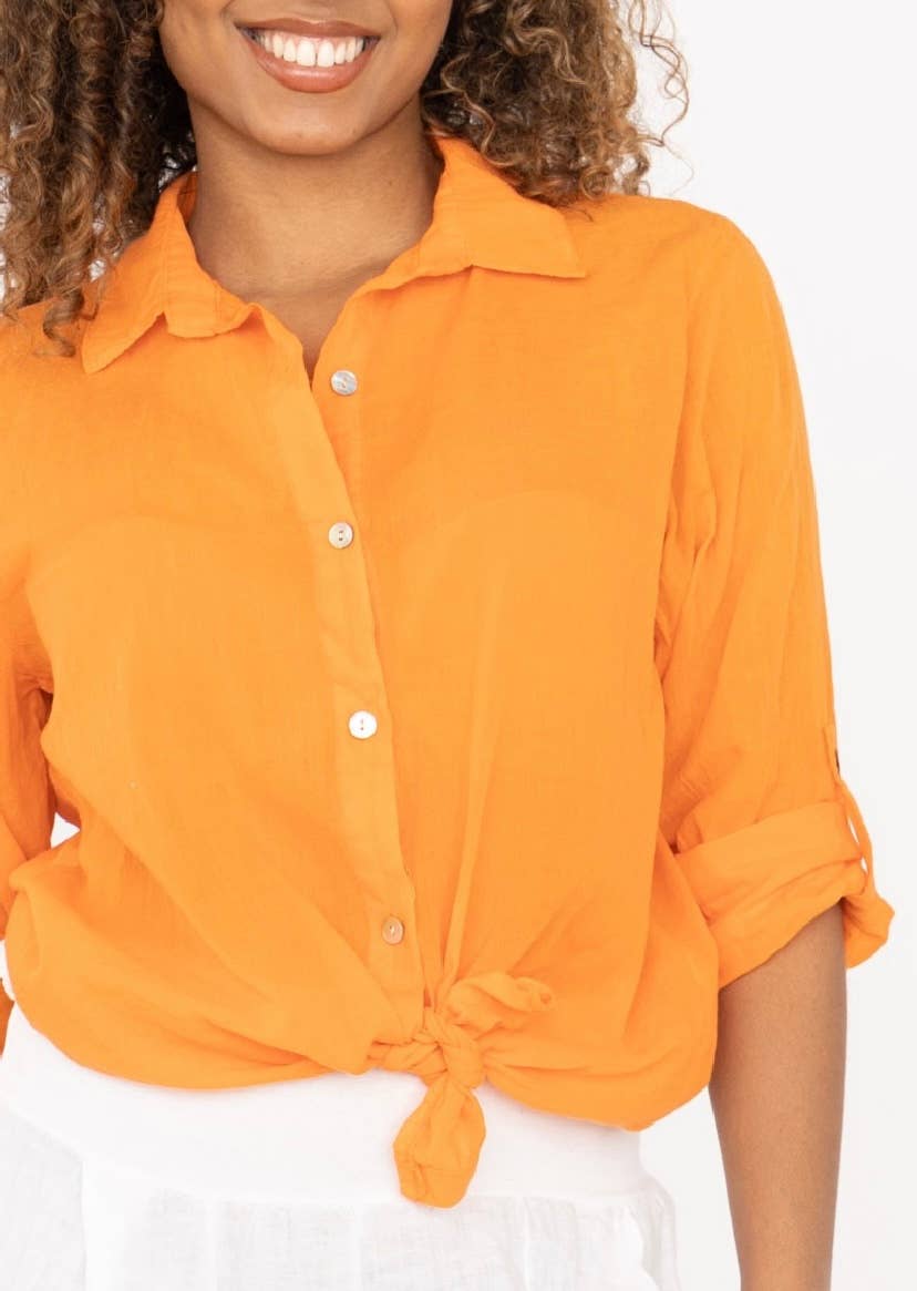 LINEN & COTTON HOUSE – wholesale Tröja med knappar – Dam – BUNDEN BOMULLSSKJORTA 42602 6