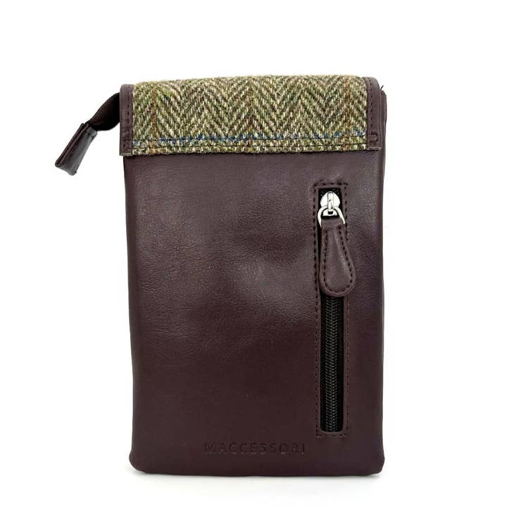 maccessori - Wholesale Crossbody Bag - Women's - Harris Tweed Mini Crossbody Bag Country Green