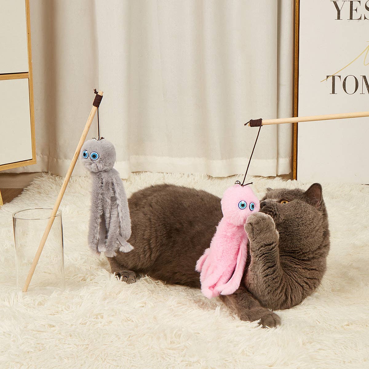 Cheerhunting - Wholesale Pet Toy - Cat - Moo - Octopus Cat Teaser Wand4